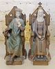* A Pair of Lladro Porcelain Figures. Height 13 3/4 inches.