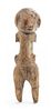 * An African Carved Wood Figure of a Male. Height 9 1/4 x width 2 3/4 inches.