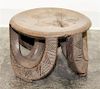 An African Iron Wood Stool. Height 8 inches.