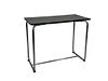 Machine Age Chromed Steel and Lacquered Wood Console Table