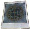 VASARELY Kinetic Composition, Silver Sphere