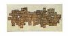 Large Mid Century Brutalist Copper on Canvas Wall Art
