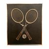 Mid Century Tennis Rackets String Wire and Nail Head Art 