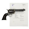 Factory Engraved Colt Single Action Army Revolver