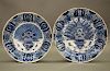 Two 18th c. Delft Chargers
