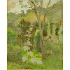 Carl Olof Larsson, Swedish (1853-1919) Watercolor and Gouache on Paper, Garden Landscape