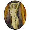 Attributed to: Kees van Dongen, Dutch 1877-1968) Watercolor on Paper, Nude