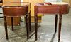 A Pair of Mahogany End Tables, Kittinger Height 23 1/2 x width 22 1/2 inches.