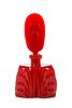 Style of Pesnicak Red Art Deco Perfume Bottle