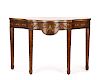 Maitland Smith Brown Leather Studded Console Table