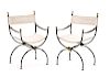 Maison Jansen Style Grecian Motif Curule Chairs