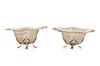 Pair, Pierced Sterling Nut Dishes, Howard & Co.