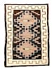 Navajo Hand Woven Wool Pictorial Textile Rug