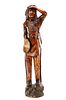 Mid 20th C. Life Sized Cigar Store Indian Figure