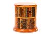 Italian Tooled Leather Faux Book Spine Table
