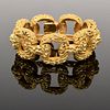 Large 18K Yellow Gold Astoria Jewelry Manufacturing Company "La Triomphe" Estate Bracelet