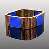 14k Gold & Lapis Lazuli Estate Bracelet