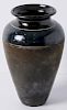 Bronze, Dark Blue, Brown Ceramic Vase