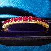 IMPRESSIVE CERTIFICATED RUBY HINGED BANGLE