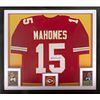 Patrick Mahomes Signed Framed Kansas City Chiefs Jersey Display (Beckett COA)