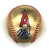 Mike Trout Signed Angels 24k Gold Baseball (MLB)