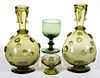 CONTINENTAL BLOWN AND APPLIED-DECORATED ARTICLES, LOT OF THREE