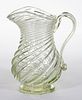 PILLAR-MOLDED AND SWIRLED WATER PITCHER