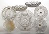 ASSORTED PRESSED LACY GLASS ARTICLES, LOT OF SEVEN