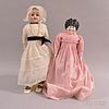 China Head Doll and an Ernst Heubach Bisque Head Doll