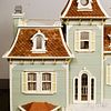 Large Victorian Painted Two-story Dollhouse.