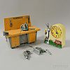 Ideal Toys Powermite Workshop and a Janex Bugs Bunny Talking Alarm Clock