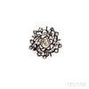 Antique Silver and Diamond Brooch
