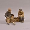Bisque Carving of an Old Couple