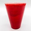 Kosta Boda Candy Vase, Red