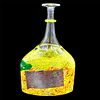 Kosta Boda Bertel Vallien Art Glass Bottle, Satellite Yellow