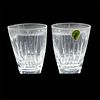 2pc Waterford Crystal Double Old Fashioned Glasses, Clarion