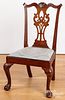 Chippendale mahogany dining chair, late 18th c.