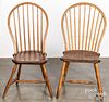 Two similar bowback Windsor chairs