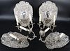 SILVER. (2) Pair of English Silver and Silverplate