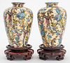 Chinese Porcelain Vase With Birds, Pair