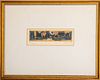 Illegibly Signed Artist's Proof Abstract Aquatint