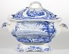 STAFFORDSHIRE AMERICAN VIEW TRANSFER-PRINTED CERAMIC SOUP TUREEN