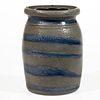 WESTERN PENNSYLVANIA DECORATED STONEWARE CANNER