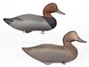 MADISON MITCHELL (MARYLAND, 1901-1993) FOLK ART CARVED AND PAINTED DECOYS, LOT OF TWO