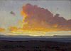 James Swinnerton, (American, 1875-1974), Desert Sunrise