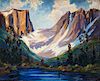 Charles Dietemann, (American, 1902-1973), Western Mountain Range