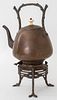 Victorian Rustic Taste Copper Hot Water Pot, 1880s