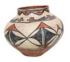 A San Ildefonso Polychrome Jar Height 10 x diameter 11 (approx.) inches.