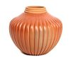 Laura Garchipin (b. 1954), Jemez Redware Melon Jar Height 4 1/2 x diameter 5 1/2 inches.