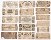 ASSORTED CONFEDERATE STATES / LOCAL CIVIL WAR OBSOLETE CURRENCY / NOTES, LOT OF 16